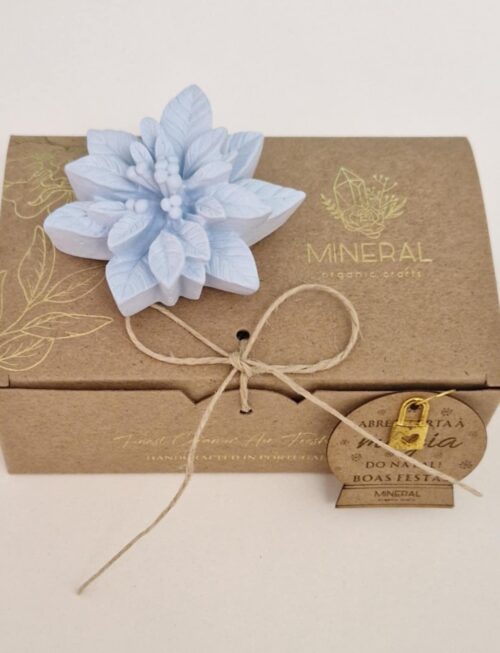 Flor de Natal Azul  - Cerâmica Perfumada da Mineral Organic Crafts