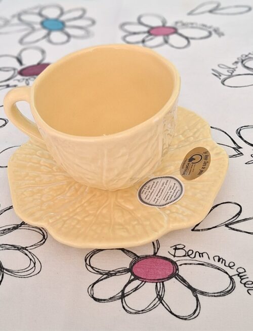 Chávena + Pires amarela by mimoso