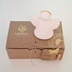 Anjo textura cone gelado - Cerâmica Perfumada da Mineral Organic Crafts