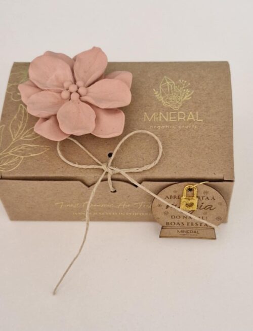 Flor de Natal Rosa Velho - Cerâmica Perfumada da Mineral Organic Crafts