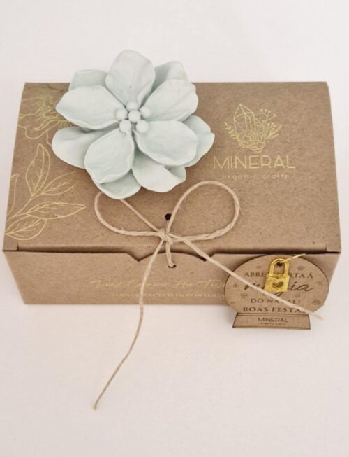 Flor de Natal Verde  - Cerâmica Perfumada da Mineral Organic Crafts