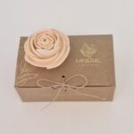 Botão de rosa laranja - Cerâmica Perfumada da Mineral Organic Crafts