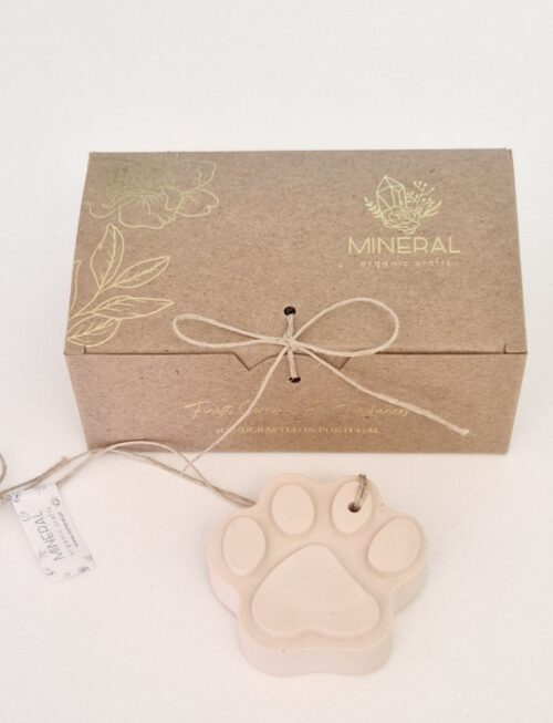 Patinha para pendurar bege - Cerâmica Perfumada da Mineral Organic Crafts