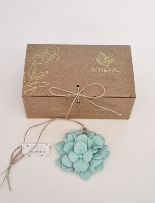 Hortênsia 3D menta - Cerâmica Perfumada da Mineral Organic Crafts