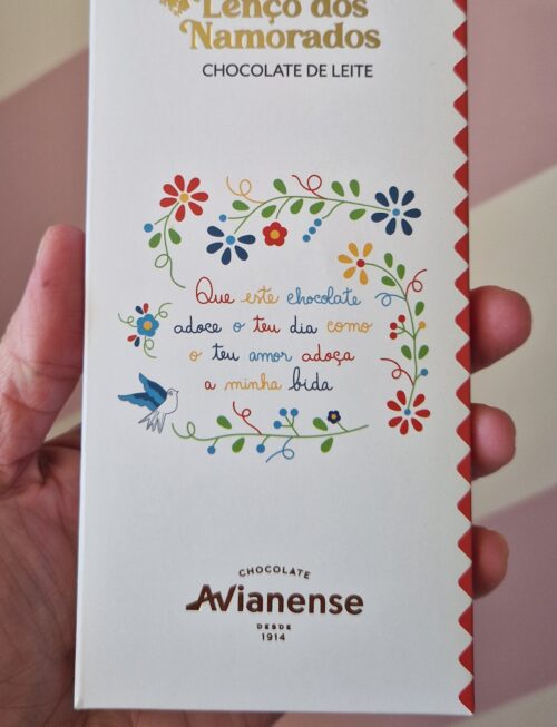 Tablete chocolate Avianense -  Lenço dos Namorados