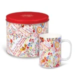 Caneca com lata- Lenços dos Namorados