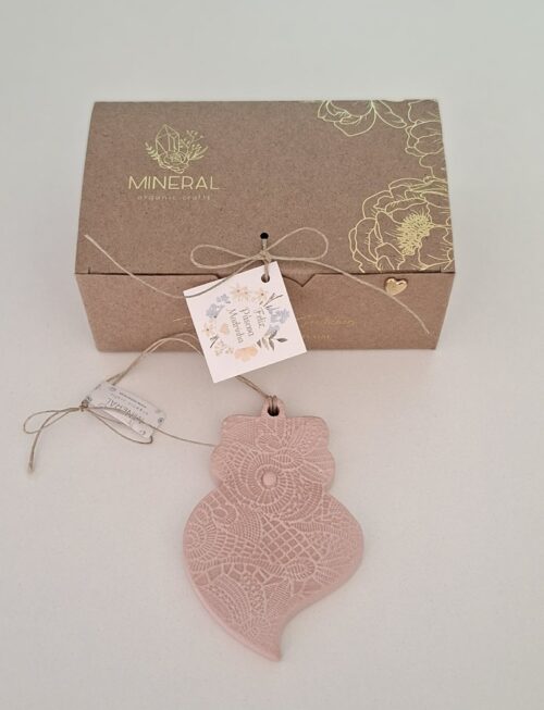 Coração de Viana rosa - Cerâmica Perfumada da Mineral Organic Crafts