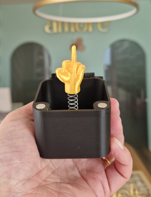 Caixa surpresa - dedo do meio