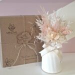 Jarrinha flores tons rosa - Mineral Organic Crafts
