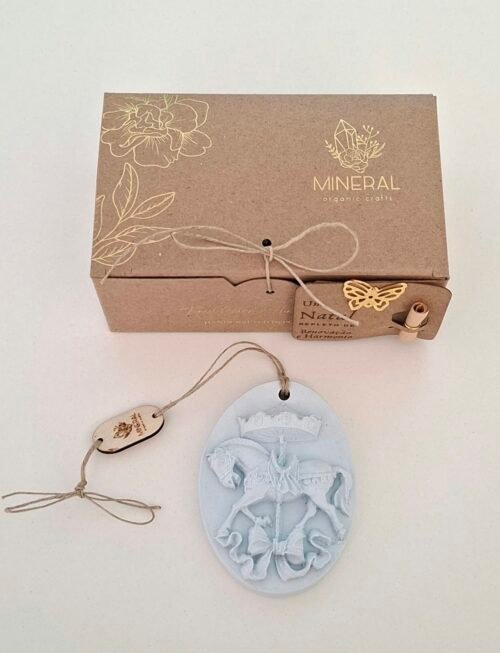 Carrossel azul- Cerâmica Perfumada da Mineral Organic Crafts