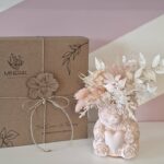 Jarrinha rosa ursinho - Mineral Organic Crafts