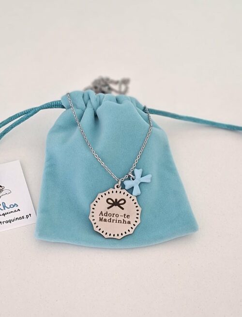 Colar aço laço - Adoro-te Madrinha