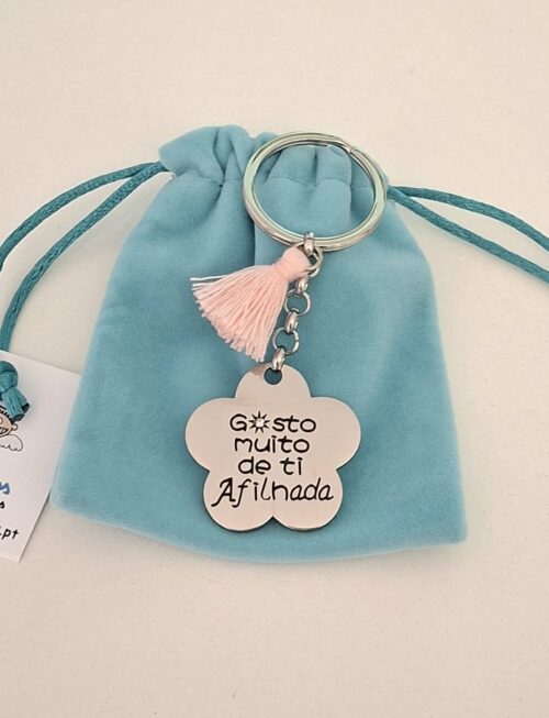 Porta chaves - Gosto muito de ti afilhada