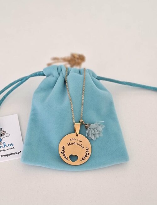 Colar aço - Adoro-te Madrinha