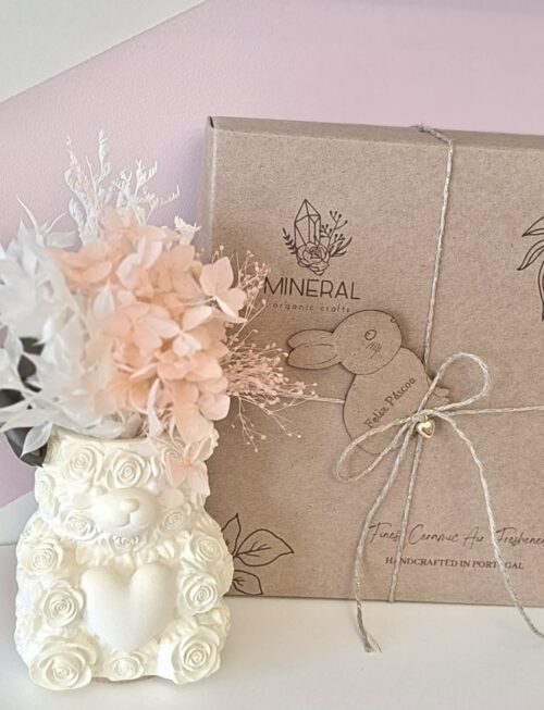 Jarrinha amarela ursinho - Mineral Organic Crafts