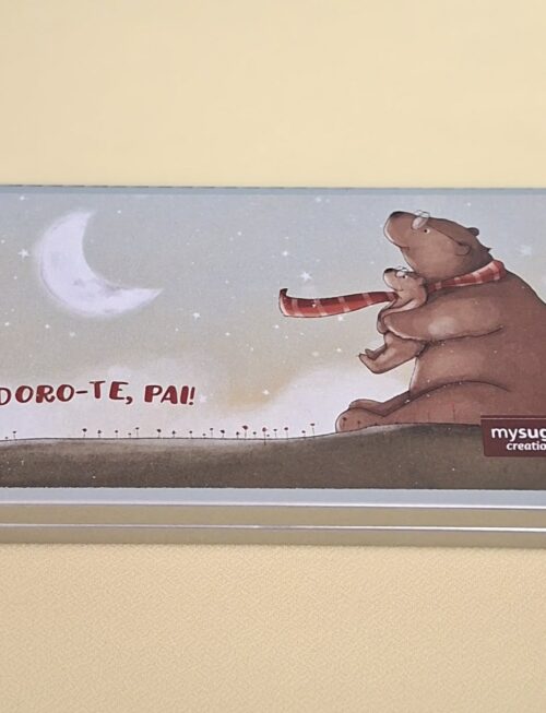 Lata com chocolate - Adoro-te Pai