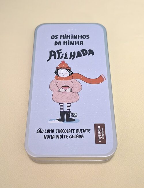 Lata com chocolate - Afilhada