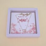 Colar em aço coração Mãe