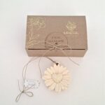 Gerbera coração amarela - Cerâmica Perfumada da Mineral Organic Crafts