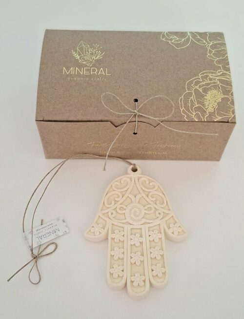 Mão de Fátima amarela - Cerâmica Perfumada da Mineral Organic Crafts