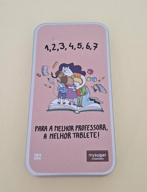 Lata com chocolate - Melhor Professora