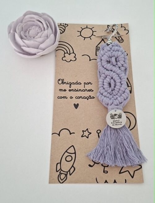 Porta chaves em macramé - Melhor Educadora